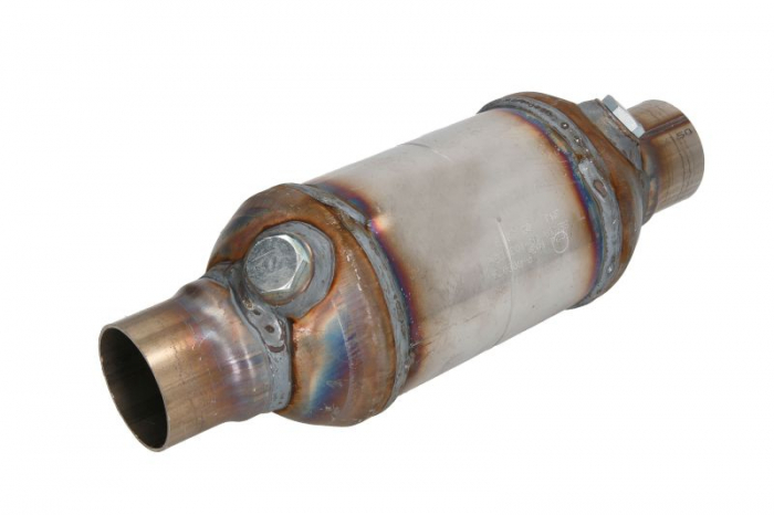 Convertor catalitic universal, ceramice, runda, 2 sonde lambda cu capac; OBD II, EURO 4, diametru teava:55mm., capacitate motor maxima: 2000cm³ [3]