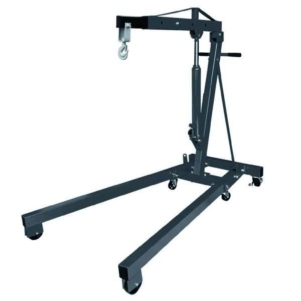 Cric motor, capacitate de ridicare: 2000 kg, inaltime minima de ridicare 25 mm, inaltime maxima de ridicare: 2240 mm, mobila, culoare: negru, 1 carlig [2]