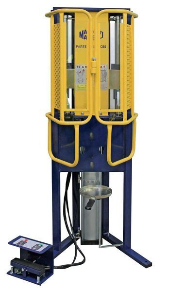 Crimper actionat pneumatic, pentru arcuri de suspensie incarcatura: 2,5t (pentru bobine de rotire la stanga; pentru bobine de rotire la dreapta) [1]
