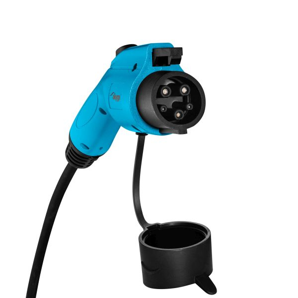 Dispozitiv incarcare masina electrica EVSE mobile charger Akyga, numar faze: 1, 3,7kW, culoare: negru/albastru, cablu tip 1 (cu capac; cu reglarea puterii) [2]