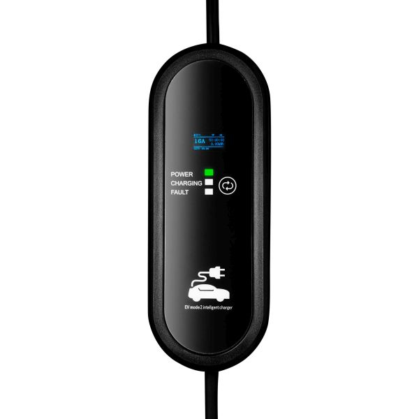 Dispozitiv incarcare masina electrica EVSE mobile charger Akyga, numar faze: 1, 3,7kW, culoare: negru/albastru, cablu tip 1 (cu capac; cu reglarea puterii) [3]