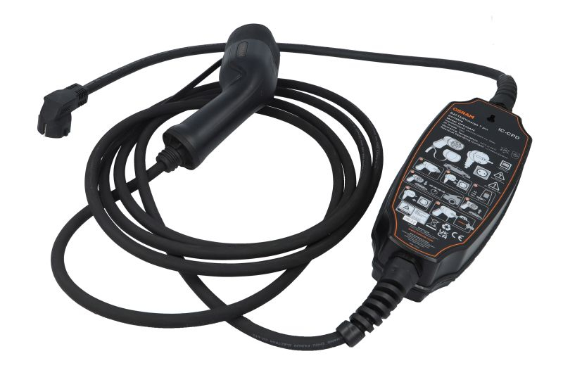 Dispozitiv incarcare masina electrica EVSE mobile charger BATTERYcharge 7 PIN | PORTABLE, numar faze: 1, 3,7kW, culoare: negru/alb, cablu tip 2 [2]