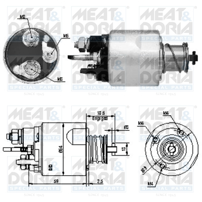 Electromotor (12V) potrivit DACIA LOGAN, LOGAN EXPRESS, LOGAN MCV; RENAULT CLIO II, CLIO III, GRAND SCENIC II, KANGOO, KANGOO EXPRESS, KANGOO II, LAGUNA III, LOGAN I 1.5D 12.02- [1]
