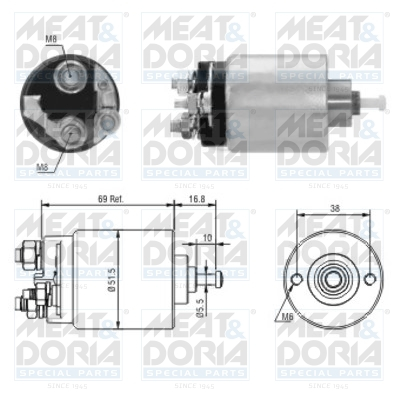 Electromotor potrivit VOLVO C30, S40 II, V50; FORD C-MAX, FIESTA IV, FIESTA V, FIESTA/MINIVAN, FOCUS C-MAX, FOCUS I, FOCUS II, FUSION, PUMA; MAZDA 2 1.2-1.6 08.95-12.12 [1]