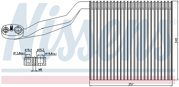 Evaporator aer conditionat potrivit AUDI A4 B6 1.6-4.2 11.00-12.05 [1]