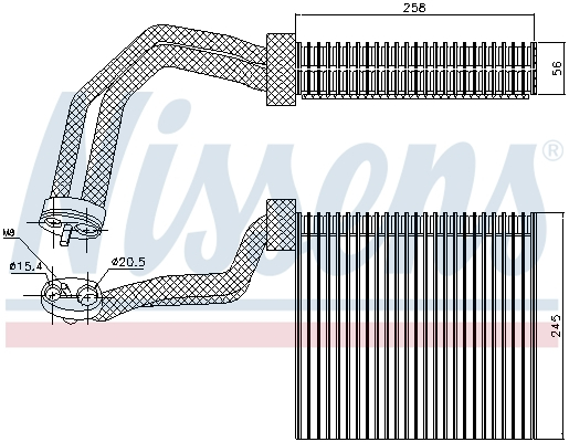 Evaporator aer conditionat potrivit AUDI A4 B6, A4 B7; SEAT EXEO, EXEO ST 1.6-4.2 11.00-05.13 [1]