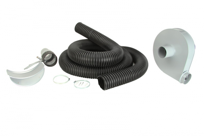Exhaustor de gaze cu un tub pt autoturisme; , diametru furtun 4", lungime furtun 5m, duza, ventilator 0,37 kW, alimentare 3x400V [2]