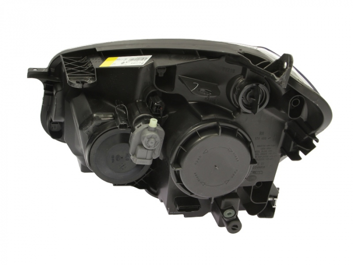 Far dreapta (2*H7, reglaj electric, cu motoras, fundal argintiu, fundal transparent) NISSAN QASHQAI 2010-2013 [2]