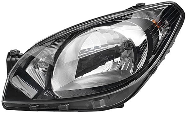 Far dreapta (5W/H4/PY21W/W21, electric, cu motoras, fundal cromat, fundal transparent) SKODA CITIGO [1]