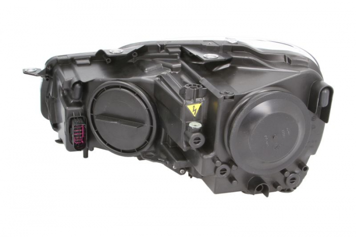 Far dreapta (D1S, reglaj electric, cu motoras, fundal negru/insertii crom, Lumini de zi LED) VW GOLF VI 2008-2012 [2]