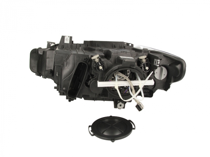 Far dreapta (D1S, reglaj electric, fundal gri, Semnalizator transparent) BMW Seria 3 (F30, F80), Seria 3 (F31) 2011-2019 [2]