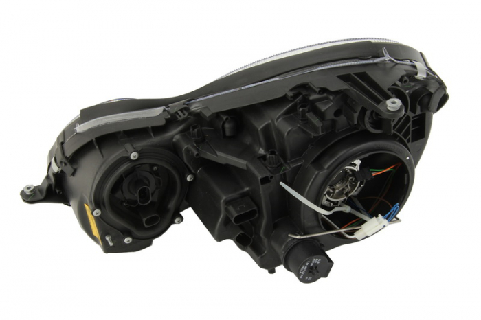 Far dreapta (D2S/H7, reglaj electric, cu motoras, fundal cromat, fundal transparent) MERCEDES Clasa E 2002-2006 [2]