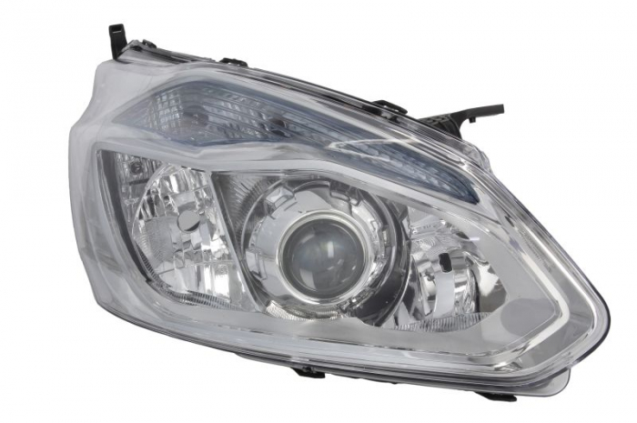 Far dreapta (H1/H15/H7, reglaj electric, cu motoras, fundal cromat) FORD TRANSIT / TOURNEO CUSTOM dupa 2012 [1]