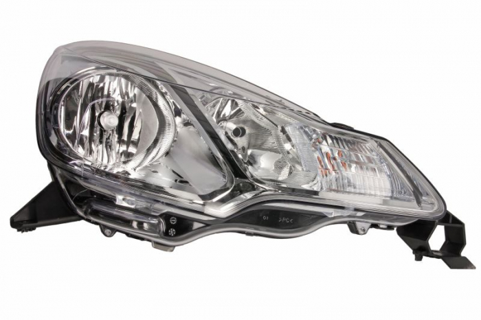 Far dreapta H1/H7, electric, cu motoras, fundal negru/cromat CITROEN DS3 intre 2009-2014 [1]
