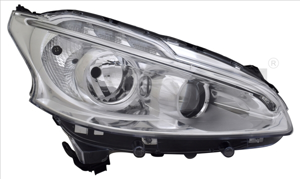 Far dreapta H1/H7/LED, electric, cu DRL LED PEUGEOT 208 intre 2012-2015 [1]