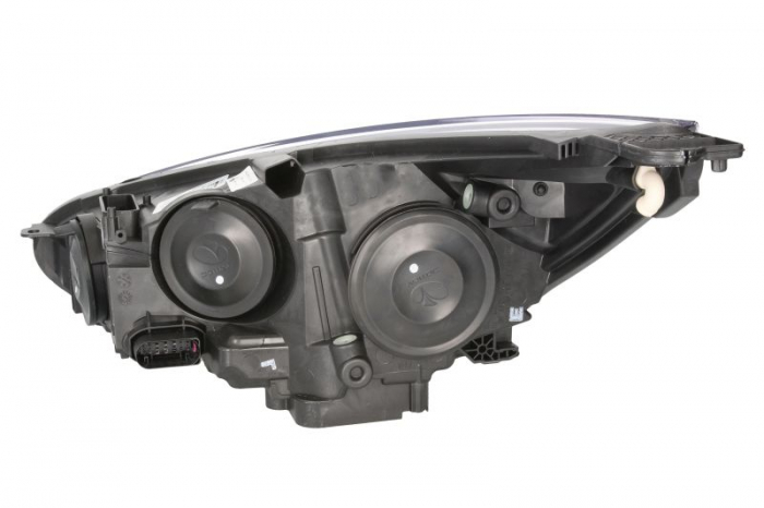 Far dreapta (H1/H7, reglaj electric, cu lumini de zi, fundal cromat) FORD FOCUS 2014-2018 [2]