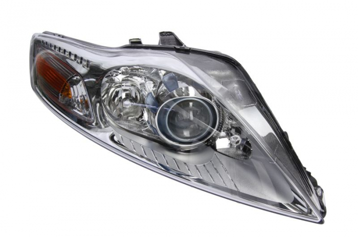 Far dreapta (H1/H7, reglaj electric, cu motoras,cu iluminare in viraje, fundal argintiu) FORD MONDEO 2007-2010 [1]