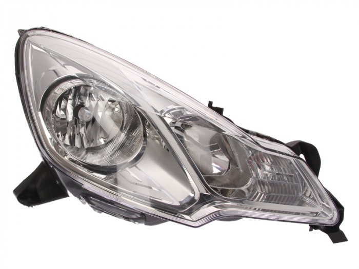 Far dreapta (H1/H7, reglaj electric, cu motoras, fundal cromat) CITROEN C3, DS3 2009-2014 [1]