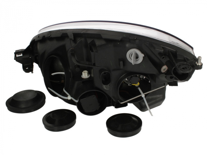 Far dreapta (H1/H7, reglaj electric, cu motoras, fundal cromat) CITROEN C4 PICASSO 2006-2010 [2]