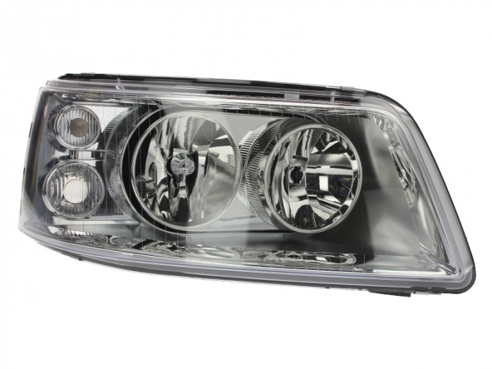 Far dreapta (H1/H7, reglaj electric, cu motoras, fundal cromat) VW TRANSPORTER 2003-2009 [1]