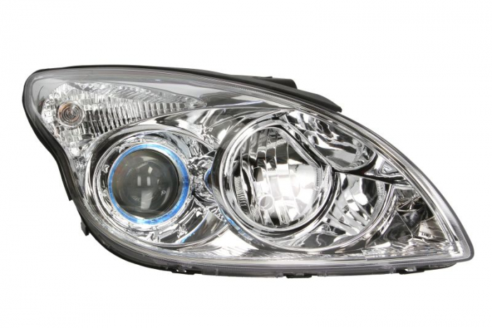 Far dreapta (H1/H7, reglaj electric, fundal cromat) HYUNDAI I30 [2]