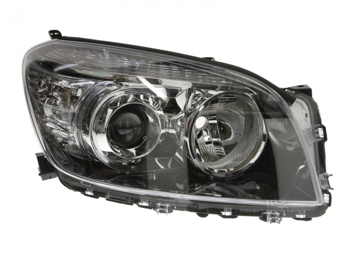 Far dreapta (H11/HB3, electric, cu motoras, fundal negru) TOYOTA RAV 4 III [1]