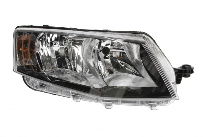 Far dreapta (H15/H7, reglaj electric, cu motoras, fundal transparent) SKODA OCTAVIA III dupa 2012 [1]