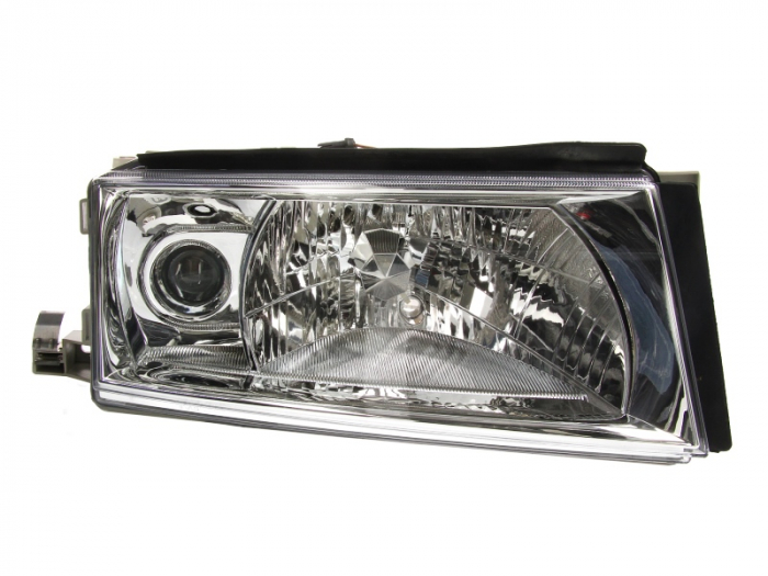 Far dreapta (H3/H4, electric, cu motoras, fundal cromat) SKODA OCTAVIA I [1]
