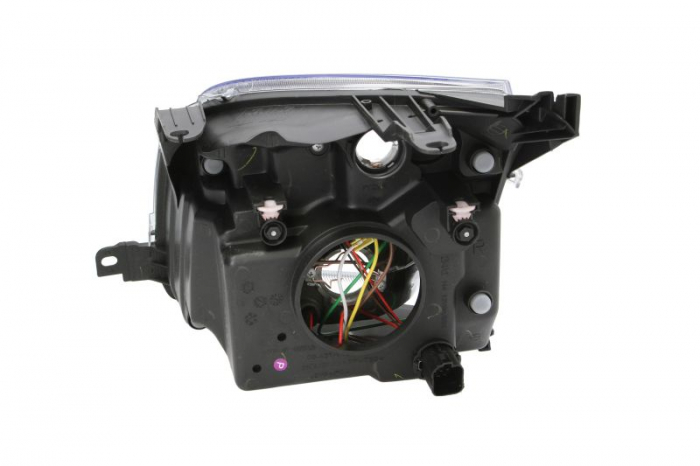 Far Dreapta (H4, electric, cu motor, culoare interior: cromat, culoare semnalizator: alb) potrivit FORD FUSION [2]