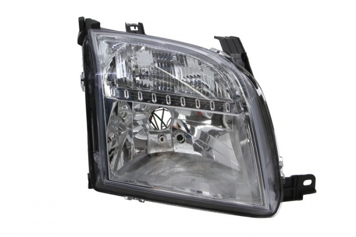 Far Dreapta (H4, electric, cu motor, culoare interior: cromat, culoare semnalizator: alb) potrivit FORD FUSION [1]