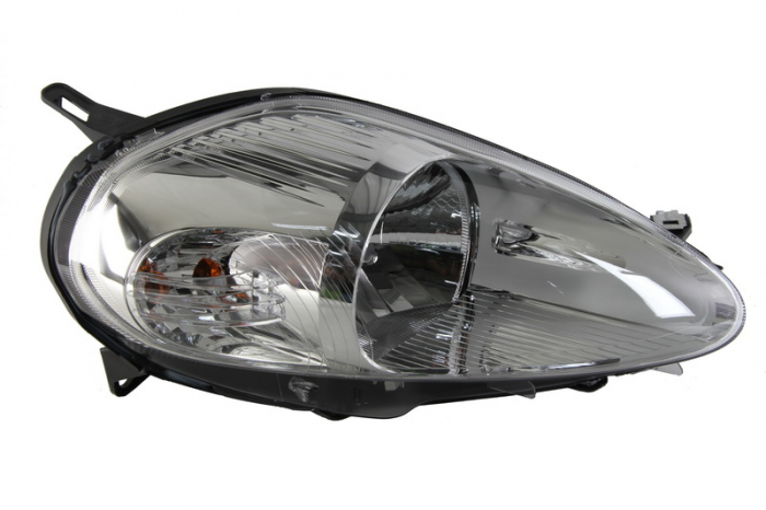 Far dreapta (H4, electric, cu motoras, fundal argintiu) FIAT GRANDE PUNTO, PUNTO 2005-2008 [1]