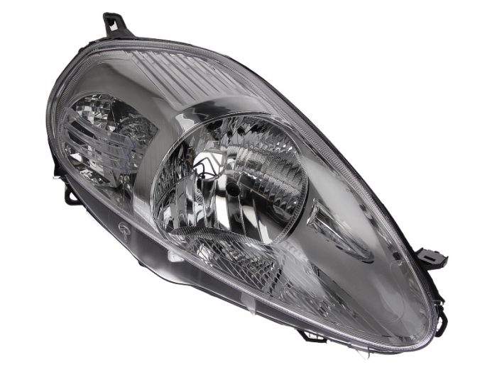 Far dreapta (H4, electric, cu motoras, fundal cromat) FIAT PUNTO 2005-2012 [1]