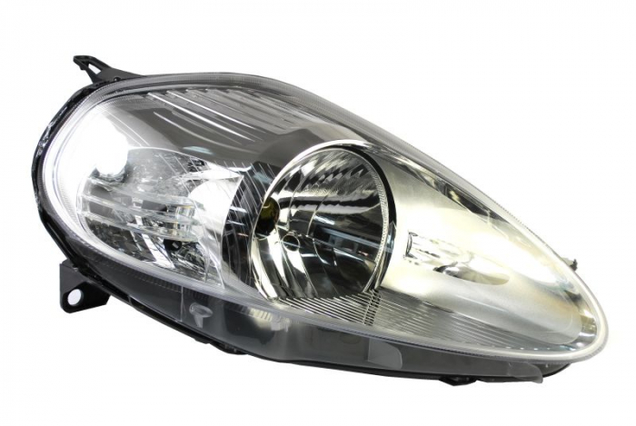 Far dreapta (H4, electric, cu motoras, fundal cromat) FIAT PUNTO 2005-2018 [1]