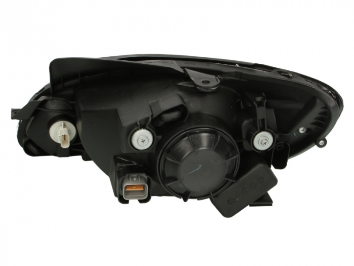 Far dreapta (H4, electric, cu motoras, fundal cromat, fundal transparent) HYUNDAI GETZ 2002-2005 [2]