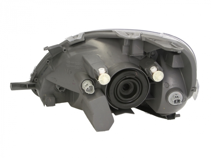 Far dreapta (H4, electric, cu motoras, fundal cromat, fundal transparent) TOYOTA YARIS 1999-2005 [2]