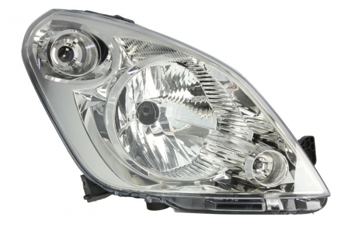 Far dreapta (H4, electric, cu motoras, fundal cromat) SUZUKI SPLASH 2008-2012 [1]