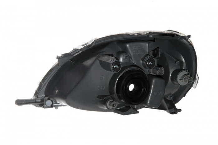 Far dreapta (H4, electric, cu motoras, fundal gri) TOYOTA YARIS 1999-2003 [2]