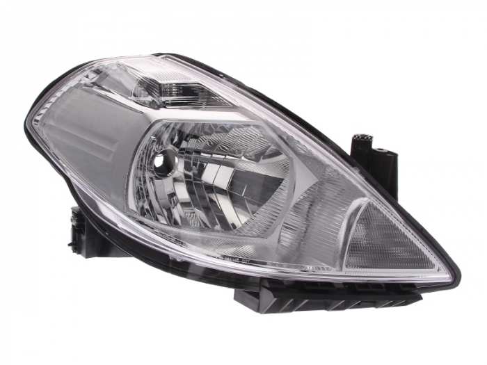 Far dreapta (H4, electric, fundal argintiu, Semnalizator argintiu) NISSAN TIIDA 2007-2012 [1]
