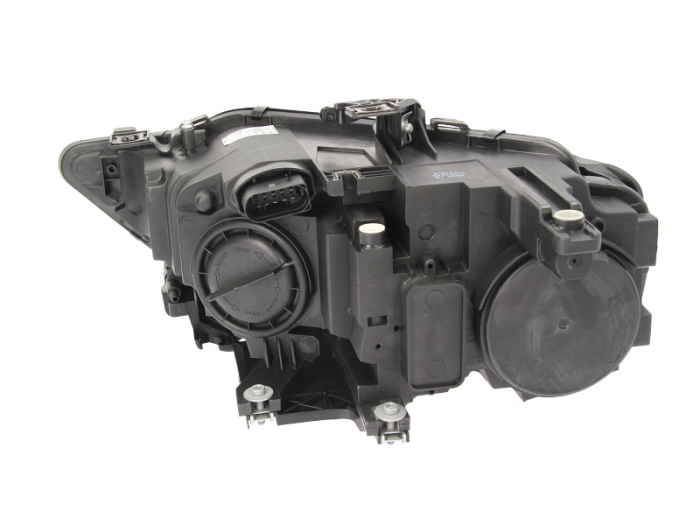 Far dreapta H7, electric, cu motoras, fundal gri, semnalizator transparent AUDI A4 B8 intre 2011-2016 [2]