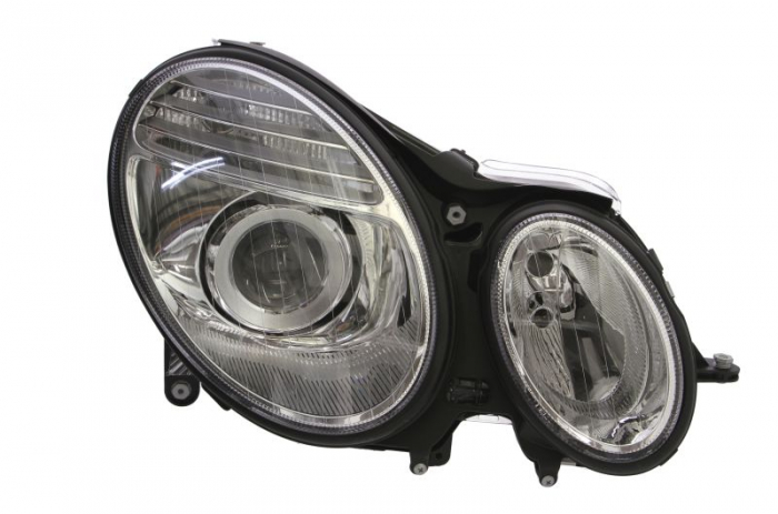 Far dreapta H7, electric, cu motoras,interior crom, semnalizator transparent MERCEDES Clasa E W211 intre 2002-2009 [1]