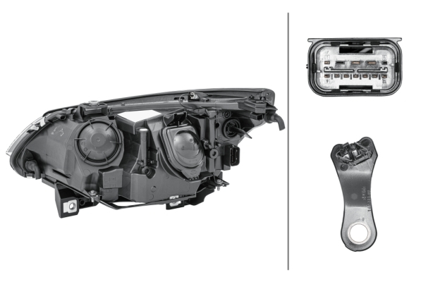 Far dreapta H7, electric, cu motoras, LED semnalizator BMW Seria 5 E60, E61 intre 2007-2010 [2]