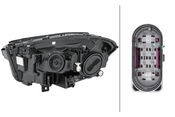 Far Dreapta (H7/H7/LED, LED; halogen) potrivit MERCEDES GLA (H247) 02.20- [2]