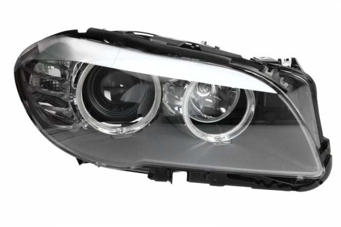 Far dreapta (H7/LED/PY24W, electric, cu motoras, fundal cromat, fundal transparent) BMW Seria 5 2009-2013 [1]