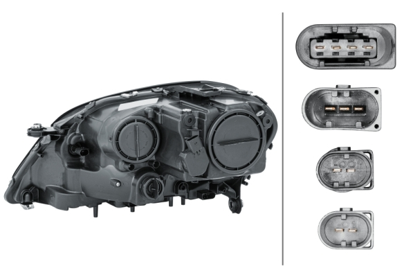 Far dreapta H7/PY21W,interior crom, semnalizator transparent MERCEDES Clasa M ML W164 intre 2005-2008 [2]