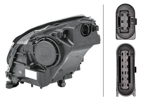 Far dreapta (H7/PY21W, reglaj electric, cu motoras, fundal cromat, fundal transparent) MERCEDES Clasa R (W251, V251) [2]