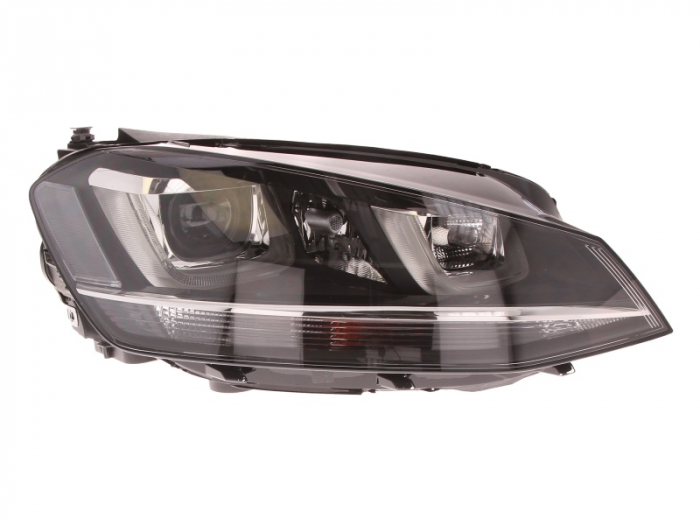 Far dreapta (H7, reglaj electric, cu motoras, fundal negru) VW GOLF ALLTRACK VII, GOLF VII [1]