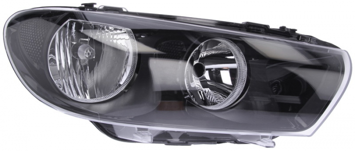 Far dreapta (H7, reglaj electric, cu motoras, fundal negru) VW SCIROCCO 2008-2014 [1]