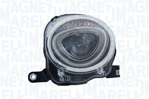 Far Dreapta (halogen, H7, electric, cu motor, bec) potrivit ABARTH 500 / 595 / 695, 500C / 595C / 695C; FIAT 500, 500 C [3]