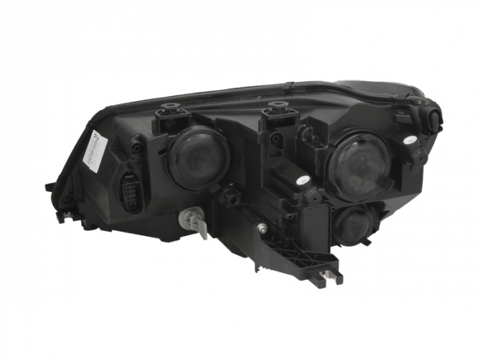 Far Dreapta (halogen, H7/H7/P21W/PY21W/W5W, electric, cu motor, bec, culoare insert: negru) potrivit VW SHARAN [2]