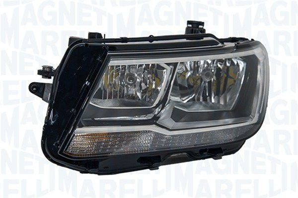 Far Dreapta (halogen, H7/H7/PW24W, electric, cu motor, bec, culoare semnalizator: portocaliu) potrivit VW TIGUAN [4]
